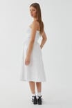Eva Strapless Midi Dress, WHITE - alternate image 3