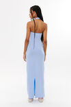 Soft Halter Maxi Dress, BLUEBERRY CREAM - alternate image 3