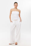 Marla Strapless Top, WHITE - example image 4