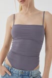 Luxe Ruched Bodysuit, IRON GREY - alternate image 4