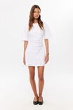 Dina Tshirt Mini Dress, WHITE - example image 1