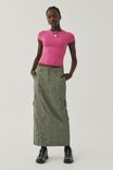 Taylor Cargo Maxi Skirt, NATIVE GREEN - alternate image 1