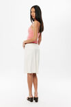 Soft Gina Midi Skirt, CREAMY WHITE - example image 3