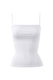 Sleek Cami with Shelf Bra, WHITE - example image 6