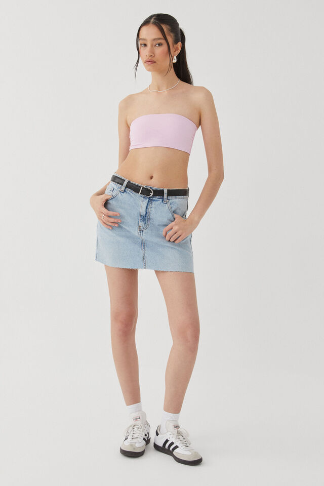 Luxe Cropped Bandeau, LILAC ROSE