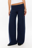 Fold Back Wide Leg Pant, NIGHT NAVY - example image 4