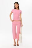 Sleek Wide Leg Capri, CANDYCORE PINK - example image 2