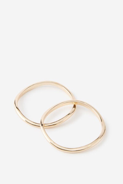 Bangle 2 Pack, GOLD/CLASSIC