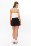 Maya Denim Mini Skirt, TRUE BLACK - alternate image 3