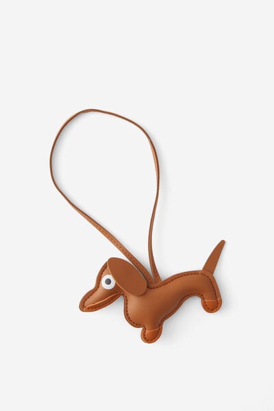 Bag Charm, CHOC/PU PUPPY