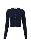 Kendal Cropped Knit Cardigan, ALL STAR NAVY - alternate image 6