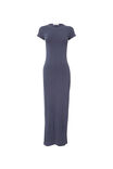 Soft Short Sleeve Maxi Dress, ESPRESSO BROWN - alternate image 6