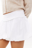Foldback  Bubble Mini Skirt, WHITE - alternate image 2