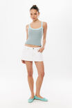 Riri Scoop Neck Tank, STELLA STRIPE GLOSSY AQUA - example image 4