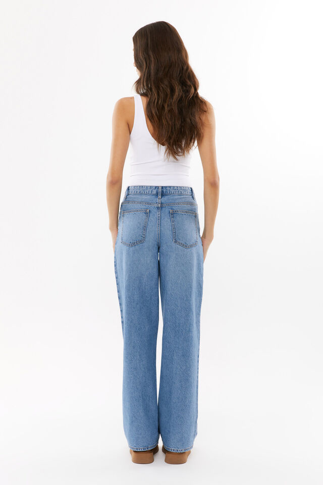 High Rise Wide Jean, PORTSEA BLUE