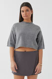 Carli Wrap Tailored Mini Skirt, CHROME GREY PINSTRIPE - alternate image 1