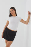 Carli Wrap Tailored Mini Skirt, BLACK - alternate image 5
