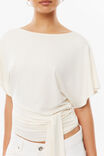 Soft Layla Tie Top, CREAMY WHITE - example image 4