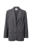 Vienna Baggy Blazer, CHARCOAL MARLE - alternate image 6