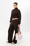 Flo Zip Through Fleece Jacket, BROWN BEAN - example image 5