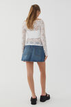 Annie Lace Long Sleeve Top, SUMMER WHITE - alternate image 3
