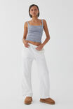 Luxe Ruched Sleeveless Top, BLUE GREY - alternate image 2