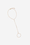 Hand Chain, GOLD/DIAMANTE - example image 1