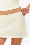 Marley Low Rise Linen Mini Skort, FROSTED YELLOW - example image 2