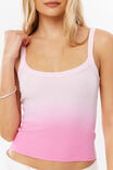 Riri Scoop Neck Tank, PINK OMBRE - example image 2