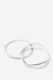 Bangle 2 Pack, SILVER/FREE FORM - alternate image 1