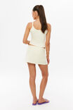 Marley Low Rise Linen Mini Skort, FROSTED YELLOW - example image 3