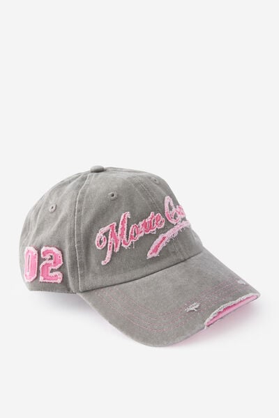Emily Graphic Baseball Cap, CORE GREY/MONTE CARLO