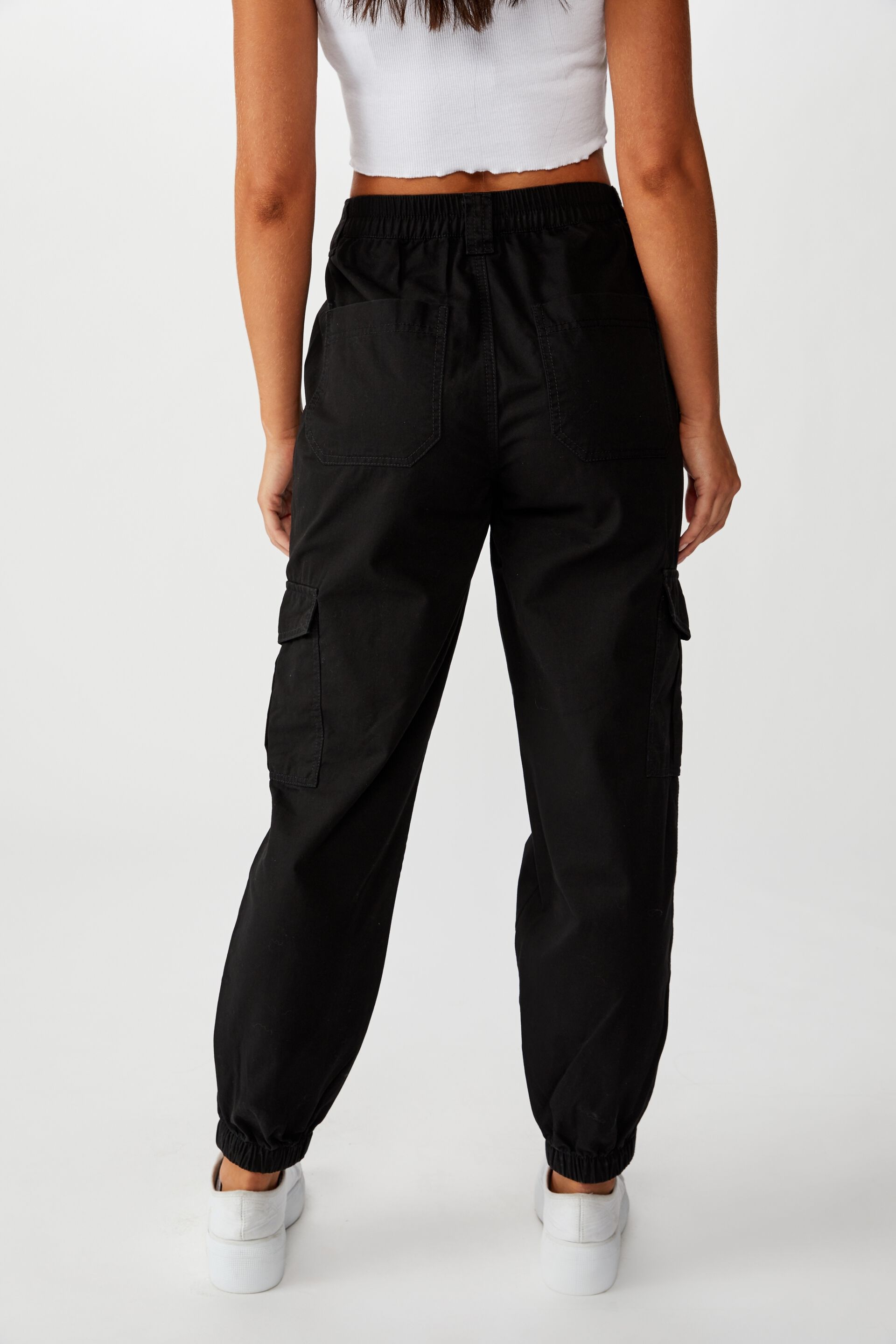 womens casual black trousers