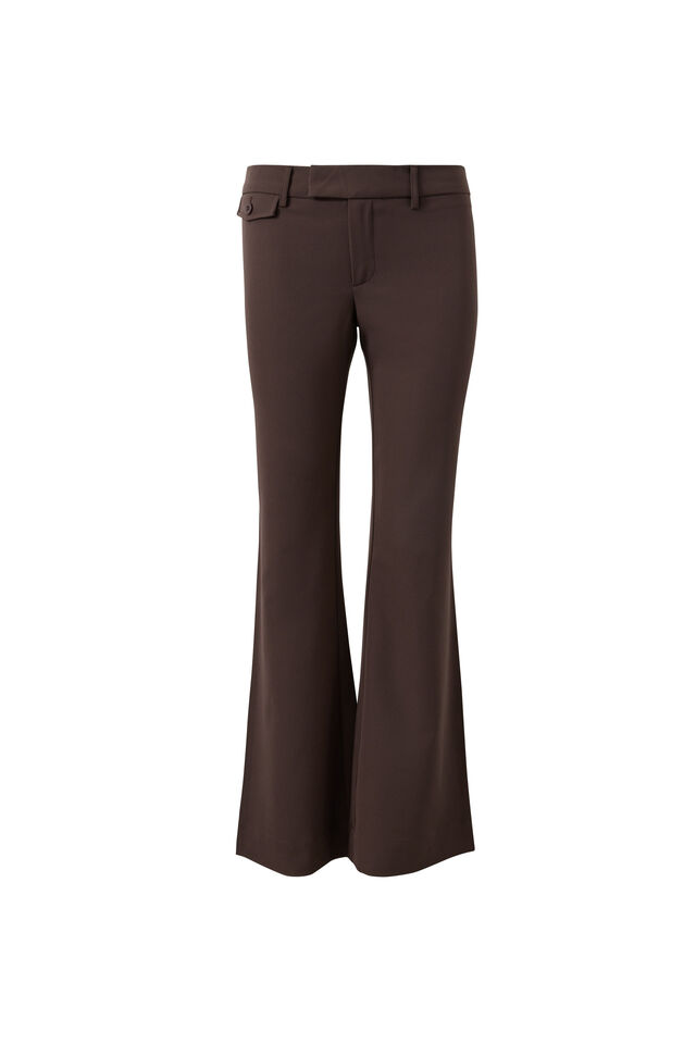 Alison Tailored Bootleg Pant, BAKED BROWN