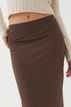 Luxe Hipster Maxi Skirt, ESPRESSO BROWN - alternate image 5