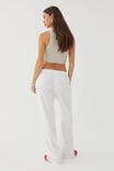 Relaxed Wide Leg Track Pant, CLOUD WHITE - alternate image 3