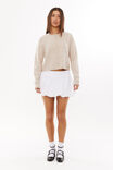 Foldback  Bubble Mini Skirt, WHITE - alternate image 1