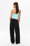 Low Rise Baggy Jean, RINSED BLACK - example image 3