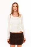 Stephanie Corduroy Skirt, BAKED BROWN - example image 3