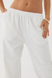 Relaxed Wide Leg Track Pant, CLOUD WHITE - alternate image 4