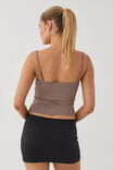 Luxe Strappy Cami, MINK BROWN - alternate image 3