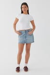 Maya Denim Mini Skirt, CANYON BLUE - alternate image 2