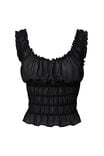 Sienna Ruched Top, BLACK - alternate image 6