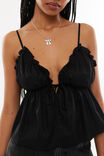 Tori Babydoll Cami, BLACK - alternate image 4