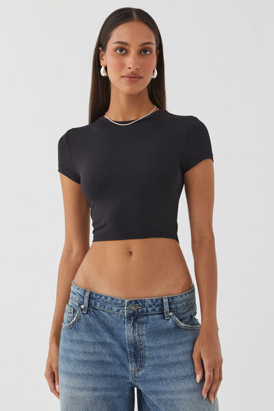 Luxe Cropped V Neck Cami