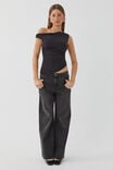 Soft Mia Ruched Top, BLACK - alternate image 2