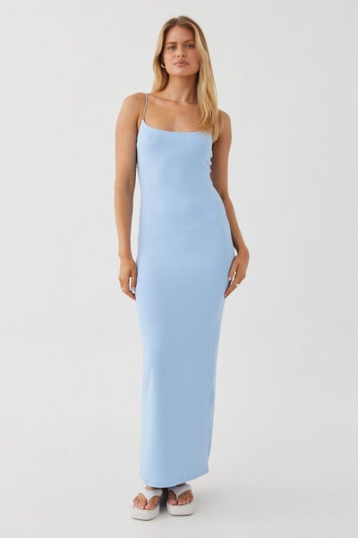 Luxe Sleeveless Maxi Dress, RUMOUR BLUE