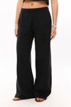 Sasha Wide Leg Track Pant, BLACK - example image 2