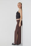 Soft Ruched Split Maxi Skirt, ESPRESSO BROWN - alternate image 5