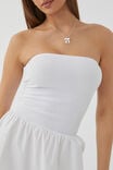 Eva Strapless Midi Dress, WHITE - alternate image 5